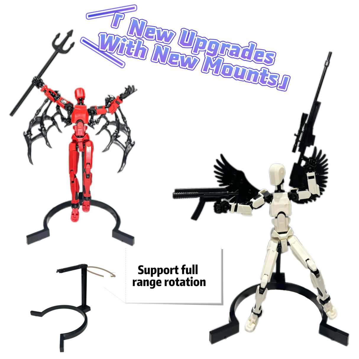 (Assembly Completed) 8 Packs Titan13 Action Figure Set, Dummy 13 3d Printed Action Figure Toy Gifts for Kids, Robot 13 ActionFigure Full Body Mechanical Doll Christmas Birthday Gift for Boys Girls