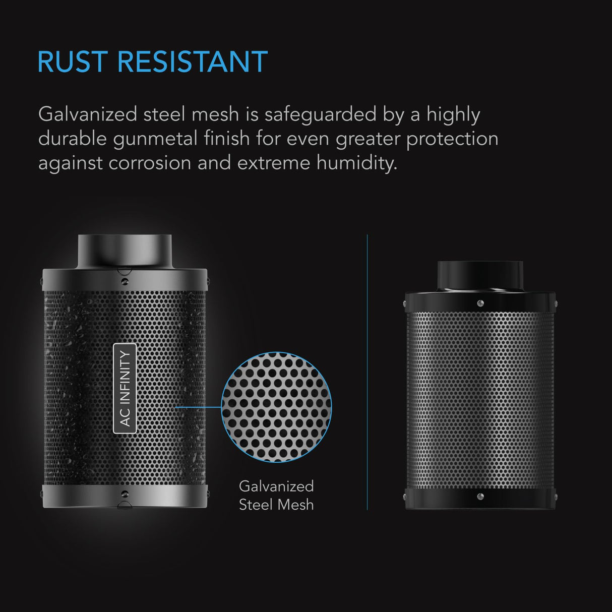 AC Infinity Air Carbon Filter 4" with Premium Australian Virgin Charcoal