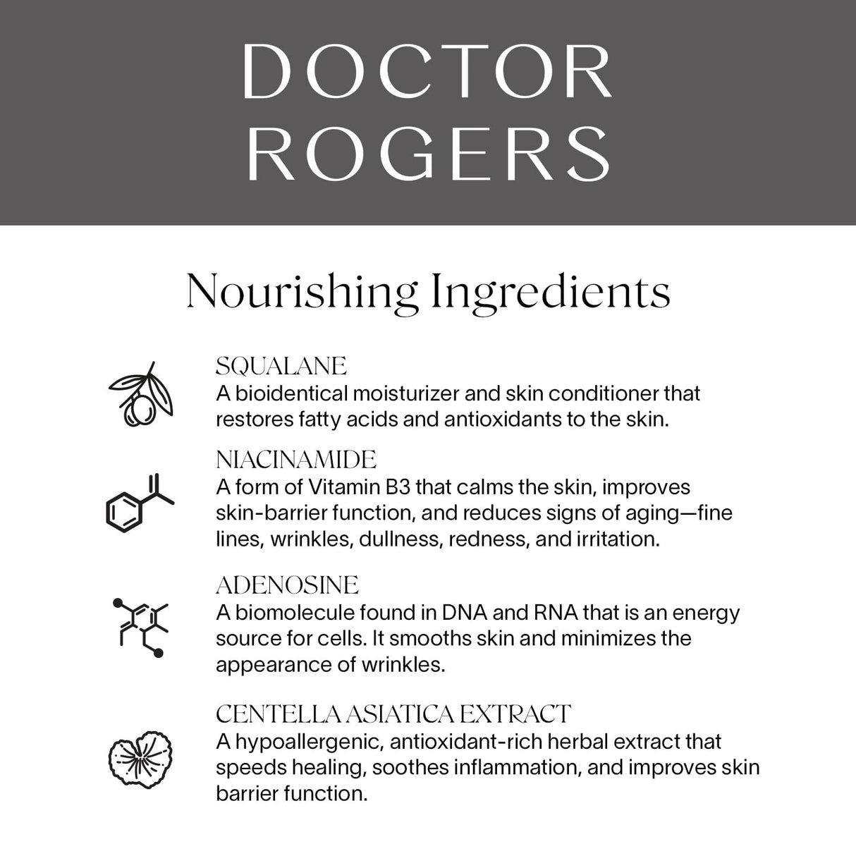 Doctor Rogers Face Cream Moisturizer: Hydrating Facial Cream. With Niacinamide, Shea Butter & Squalane. Anti-Aging & Moisturizing Lotion. Suitable for Sensitive & Dry Skin, 1.7 Ounce (50ml)