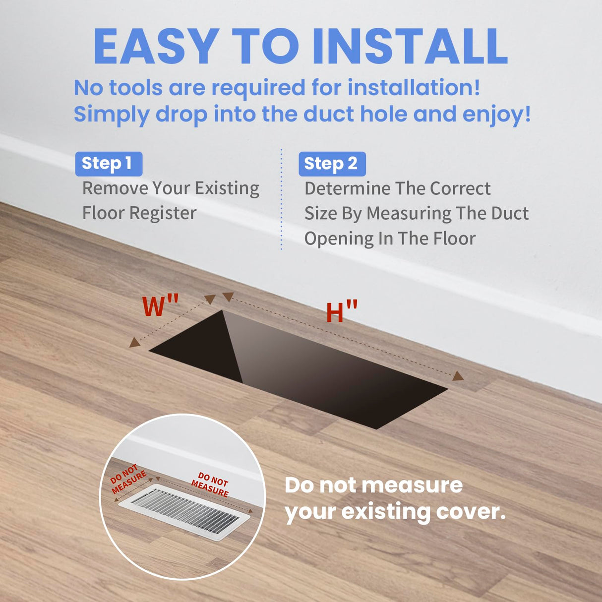 Howeall 2x12 Inches 4 Pack Heavy Duty Walkable Floor Register - Easy Adjust Air Supply Lever Decorative Floor Vent Covers, Boston Design Vent Covers for Home - Oil Rubbed Bronze