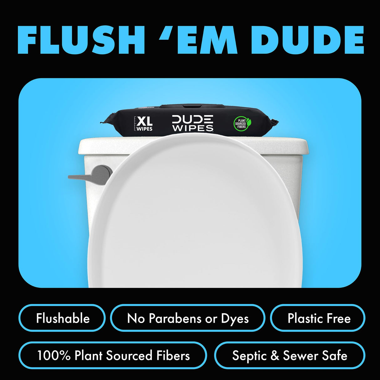DUDE Wipes - Flushable Wipes - Unscented 8 Pack + Mint Travel Pack, 402 Wipes - Extra Large Dispenser Wet Wipes with Vitamin E & Aloe For Men - Septic and Sewer Safe
