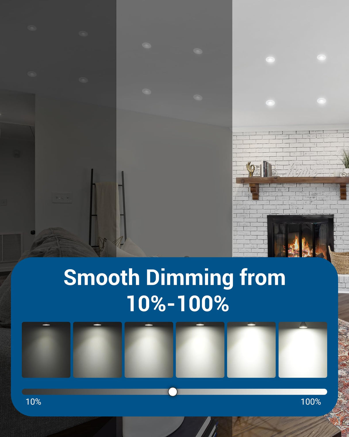 DEWENWILS 10-Pack GU10 LED Bulb Dimmable, 5000K Daylight GU10 Bulb Replacement for Track Lighting, 500LM, 7W(50W Equivalent) LED Light Bulb for Kitchen, Range Hood, Living Room, Bedroom