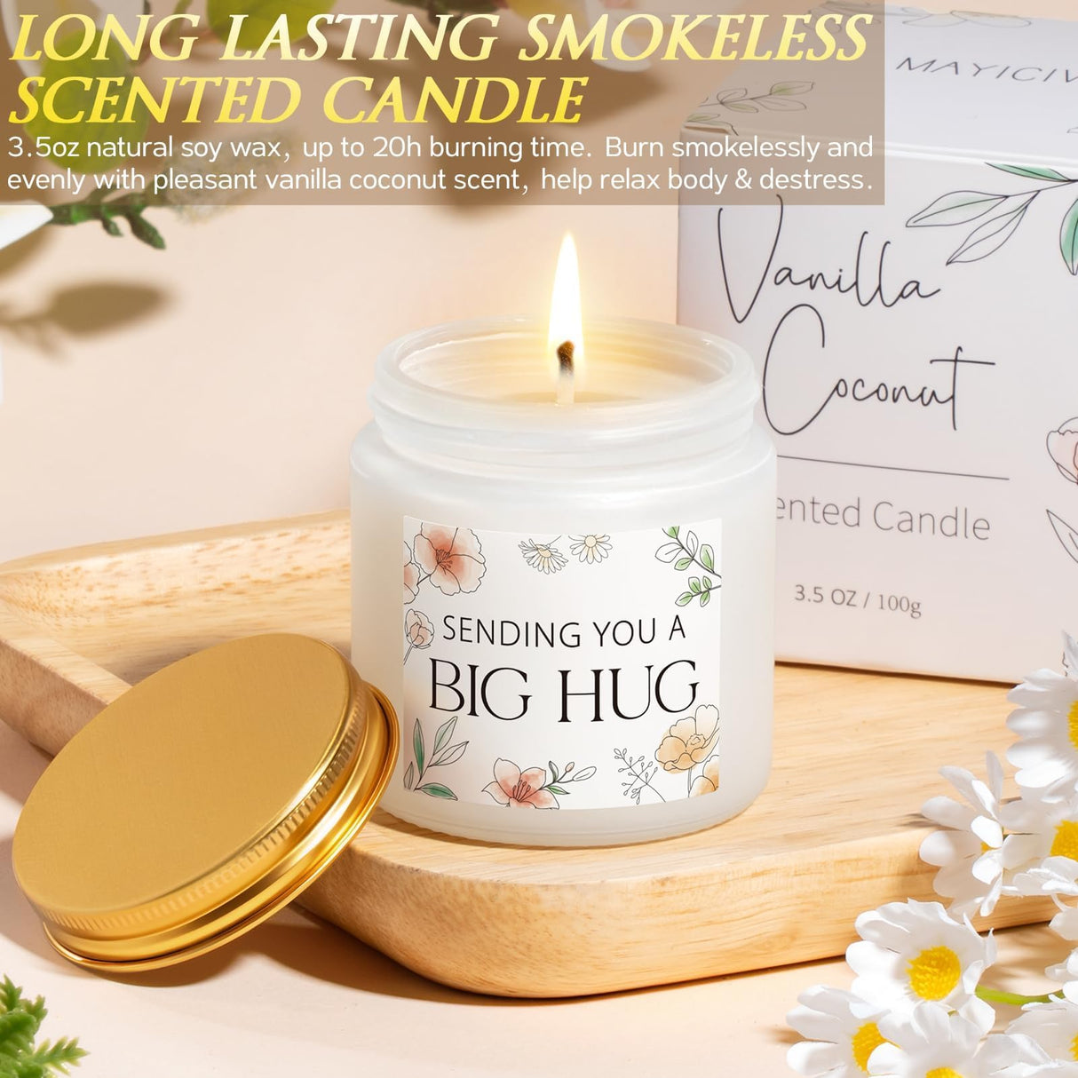 Self Care Get Well Soon Gifts Basket for Women, Birthday Gifts for Women Spa Care Package, Thinking of You Inspirational Sympathy Gift Basket, Unique Christmas Gift for Mom Her Wife Best Friend Sister