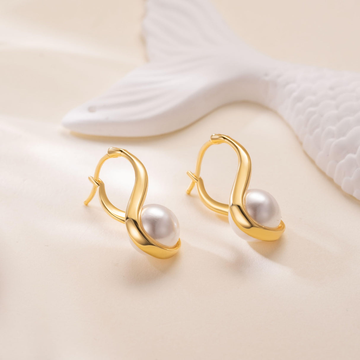 SREEOWER 14K Gold Earrings for Women Gold Hoop Earrings
