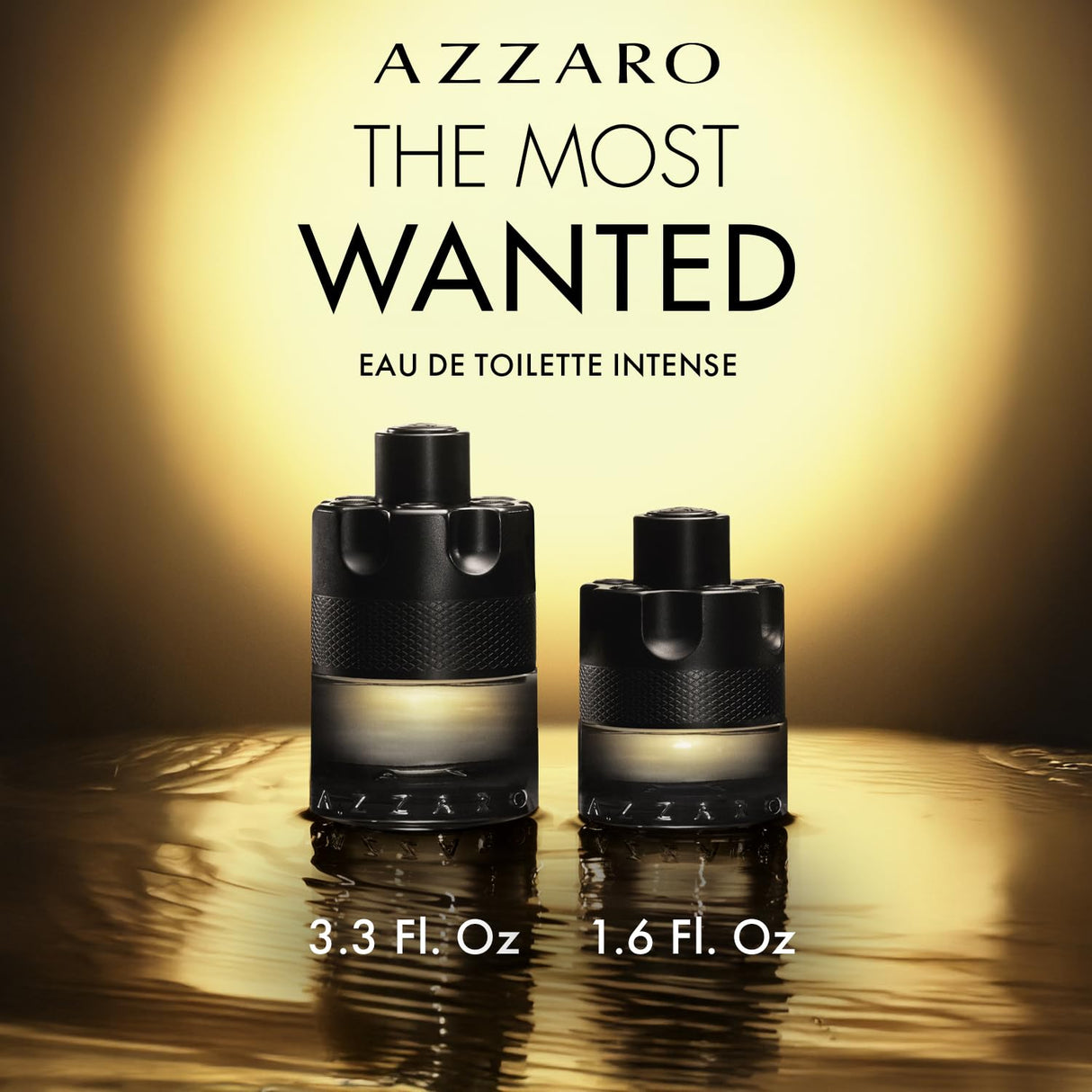Azzaro The Most Wanted Eau de Toilette Intense – Aromatic & Woody Mens Cologne – Fresh & Sensual Fragrance – Lasting Wear – Scent Notes of Bergamot, Lavender, Moss - Luxury Perfumes for Men, 3.3 Fl Oz
