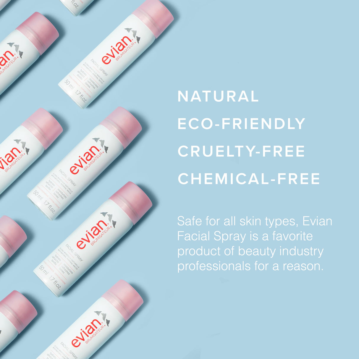 Evian Facial Spray, 1.7 oz. Travel 6-Pack