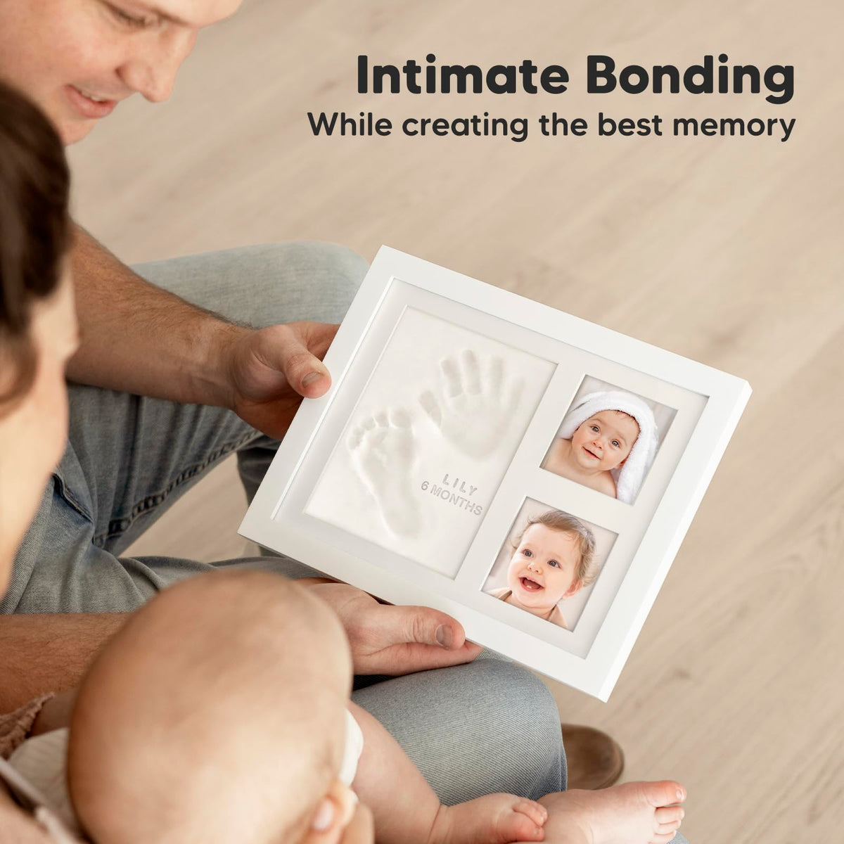 Baby Hand and Footprint Kit Quick Dry Clay Baby Footprints (Alpine White)