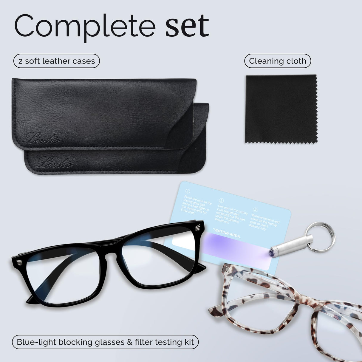 livho High Tech Blue Light Glasses - Advanced 99% Blue Light Blocking Computer Glasses - Anti Eyestrain & UV Glare Protection