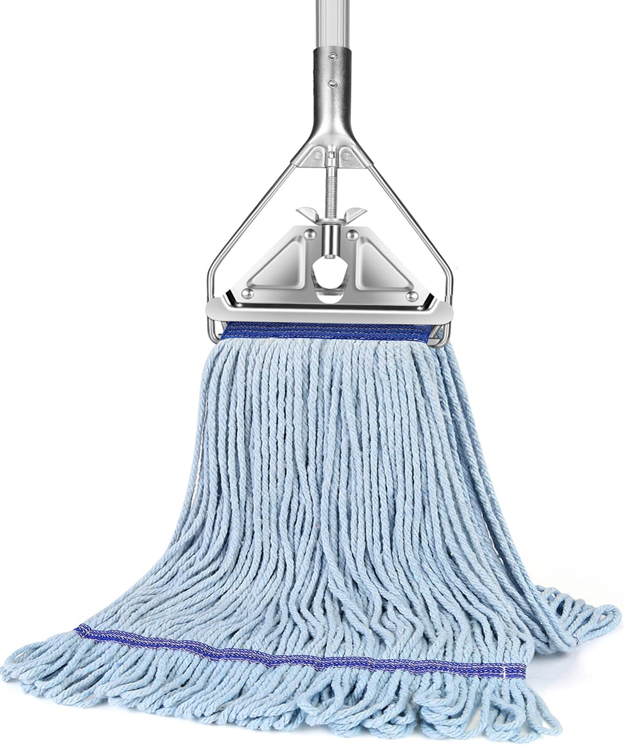 String Mop Heavy Duty for Floor Cleaning- Industrial Commercial Wet Mop with 59inch Mop Handle for Home,Garage,Office, Workshop, Warehouse Floor Cleaning