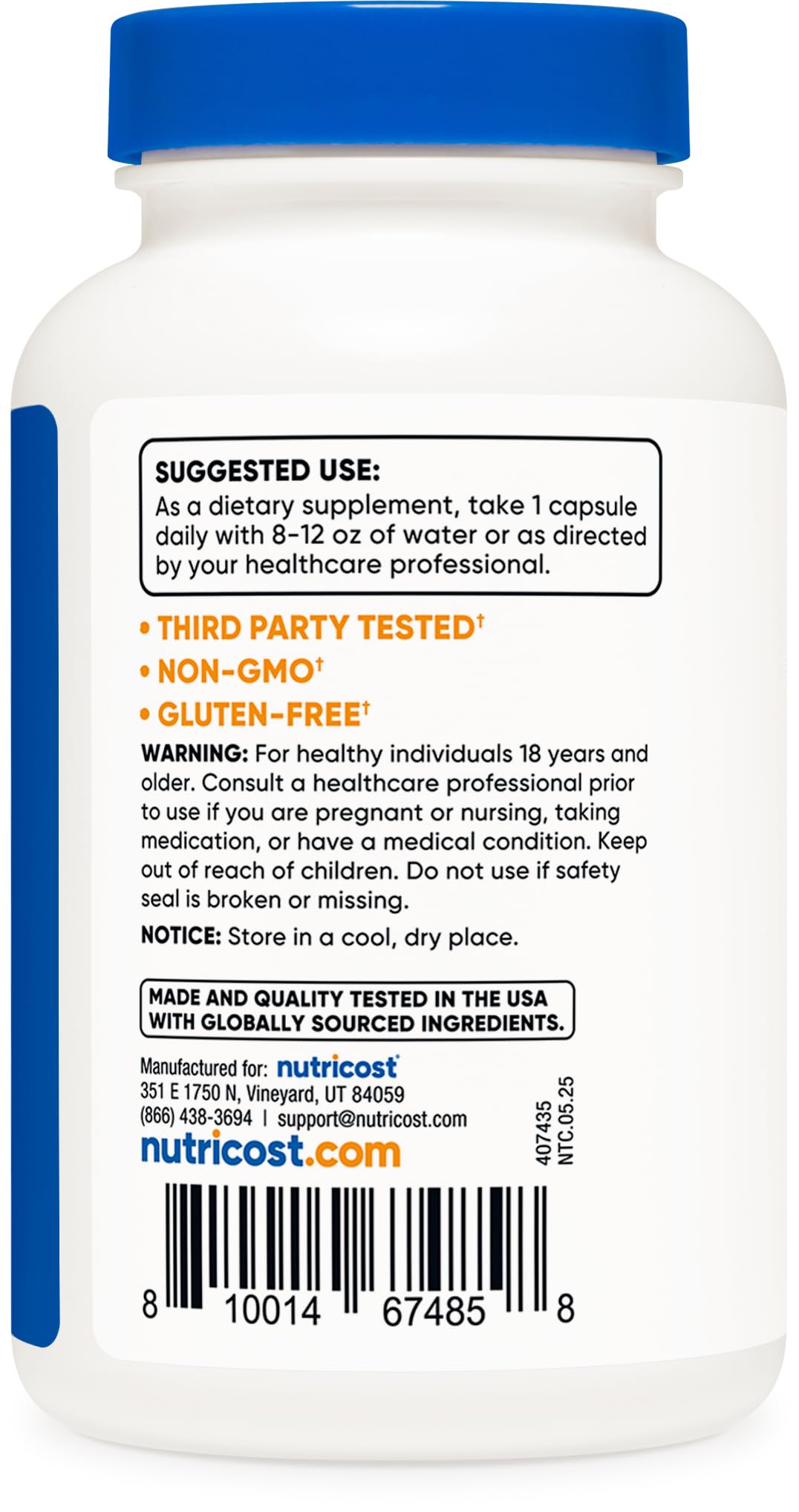 Nutricost Boron Capsules 10mg, 240 Vegetarian Capsules, Gluten Free and Non-GMO