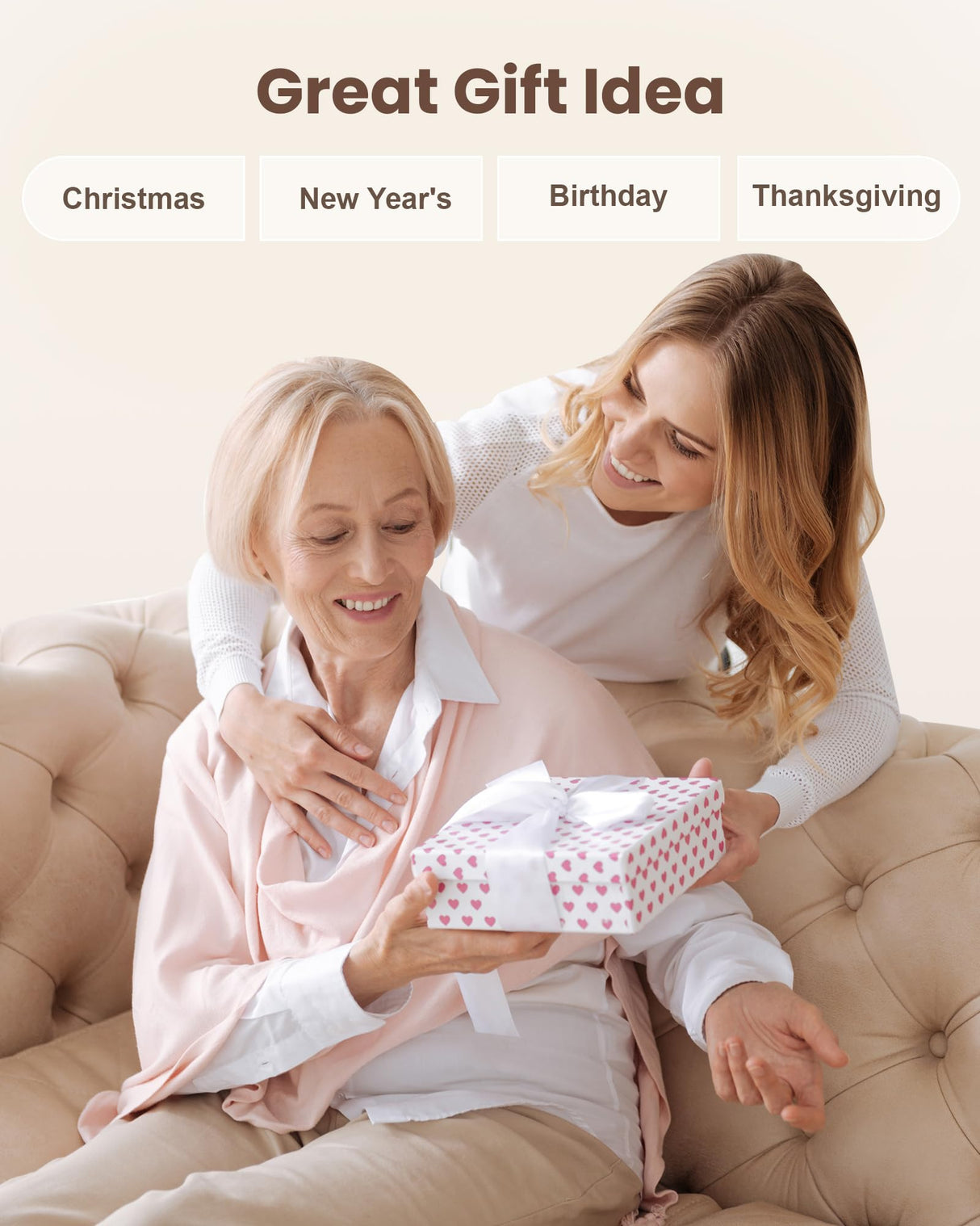 Massage Mat Full Body, Back Massager with Heat and Vibration, Massage Chair Pad, 10 Vibration Motors, 2 Heating Levels, Foldable, Gifts