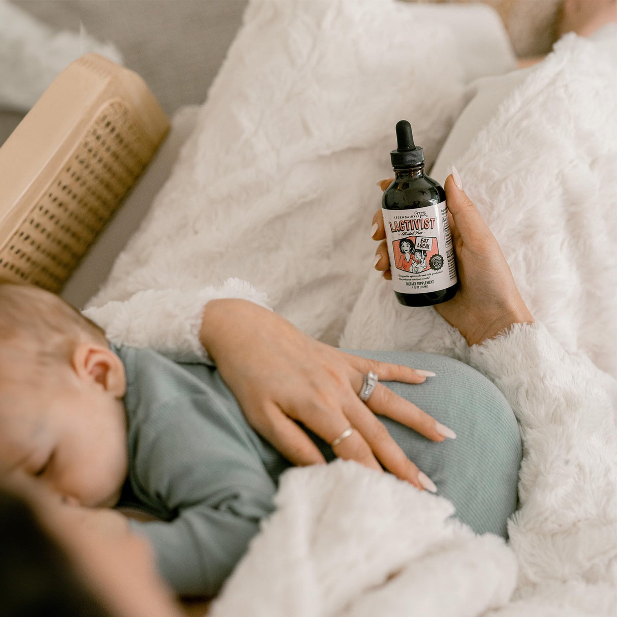 Legendairy Milk Lactivist Drops, Breastfeeding Supplement to Increase Breast Milk Supply, Organic Torbangun for Lactation, Made in USA, Alcohol Free, 4 Fl Oz