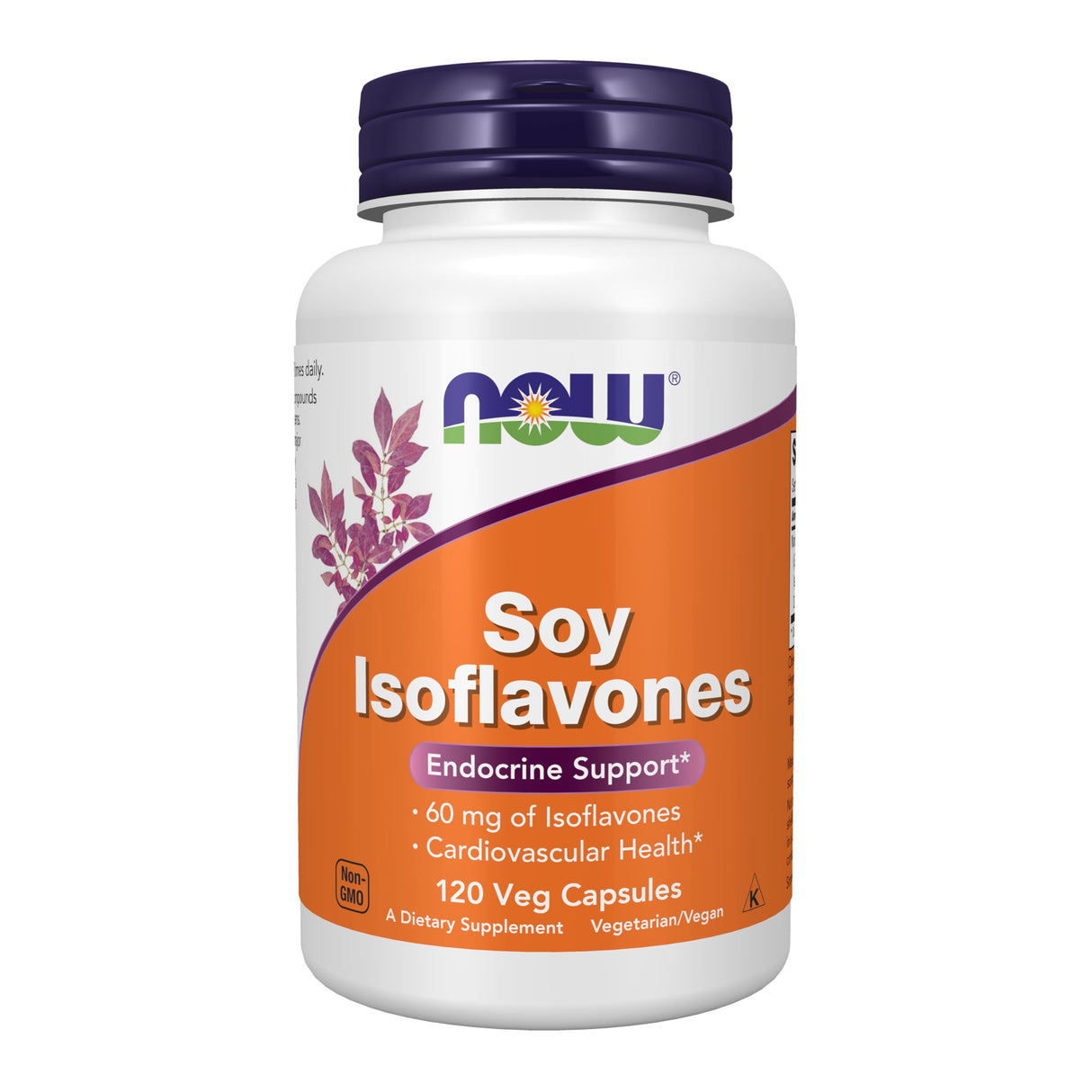 NOW Foods Supplements, Soy Isoflavones, 60 mg (Plant Compounds Particularly Concentrated in Soybeans, like Genistein, Daidzein and Glycitein), 120 Veg Capsules