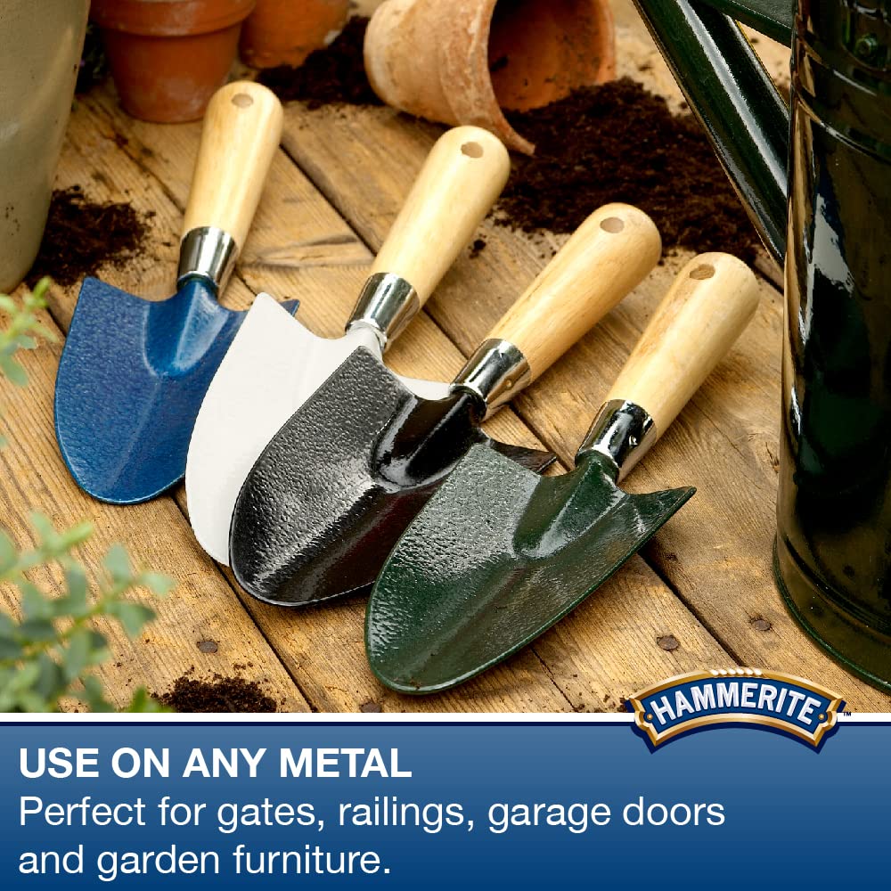 Hammerite 5092965 Metal Paint: Smooth Black 400Ml (Aerosol)