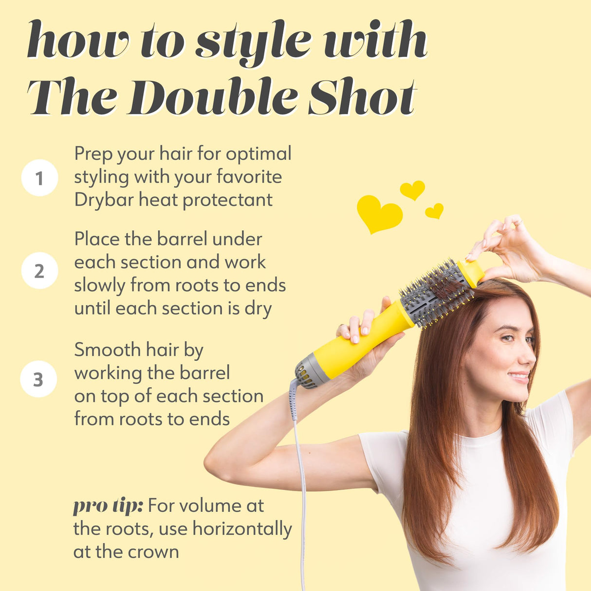 Drybar Blow-Dryer Shot Collection | Faster Blowouts with Tons of Volume and Less Frizz | Choose The Barrel Size Best for Your Hair Length and Desired Style