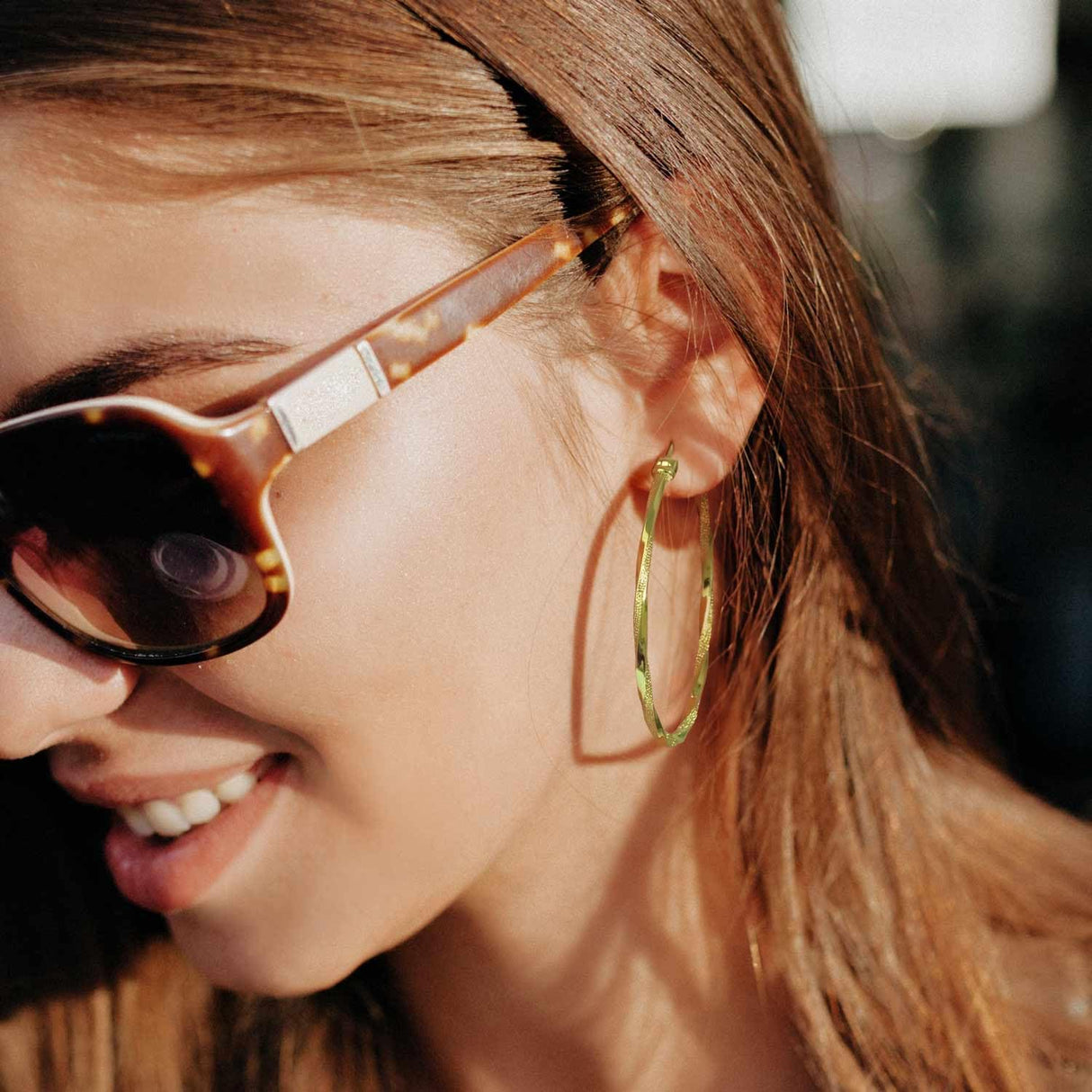 Verniflloga 14K Gold Hoop Earring for Women Gold Earrings Hoops 45.1MM