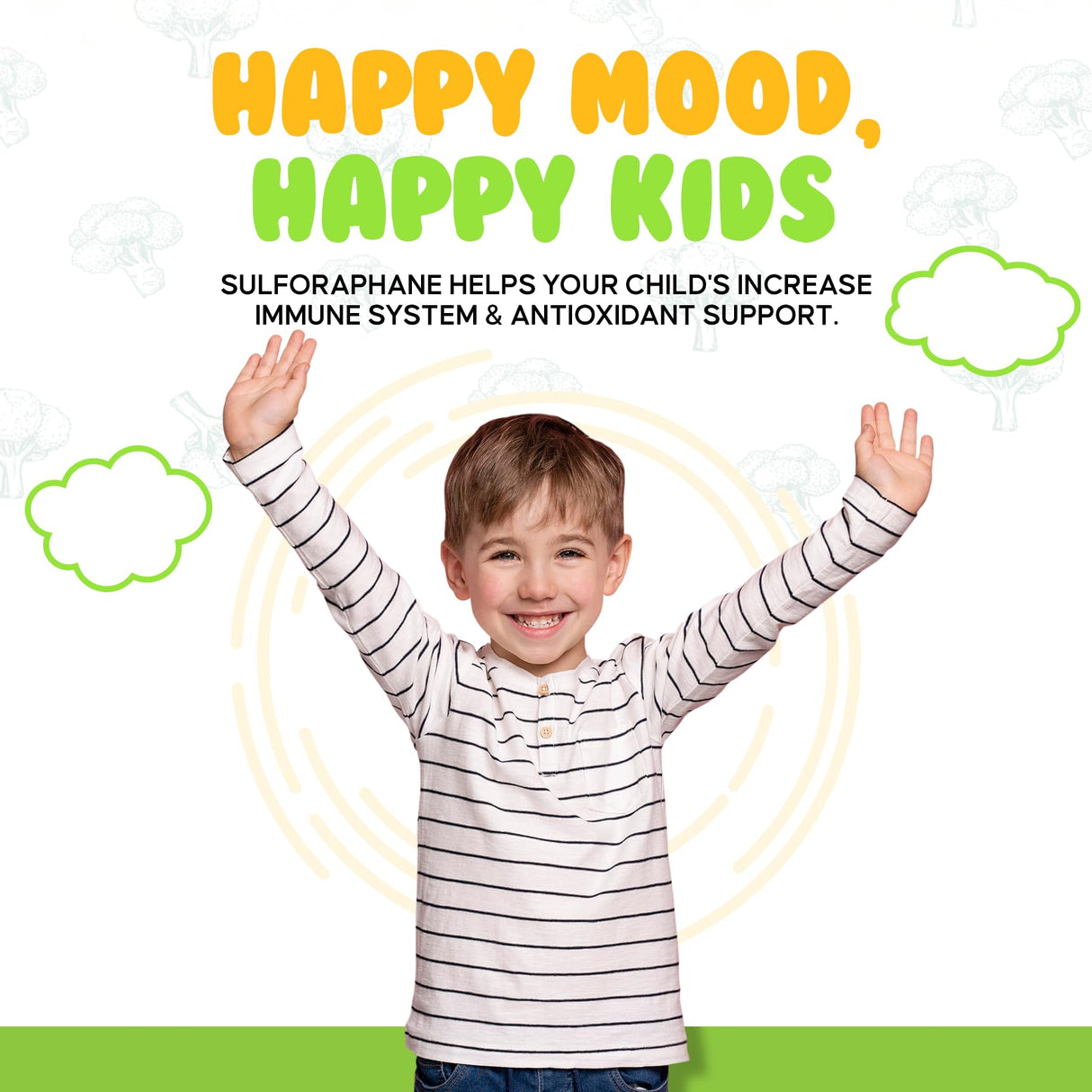 Bossko Sulforaphane Gummies with Omega-3 β Broccoli Sprout Extract, EPA/DHA & Antioxidants β Cellular Health & Mood Support β 90 Vegan Gummies β Mixed Berry Flavors β Sugar-Free