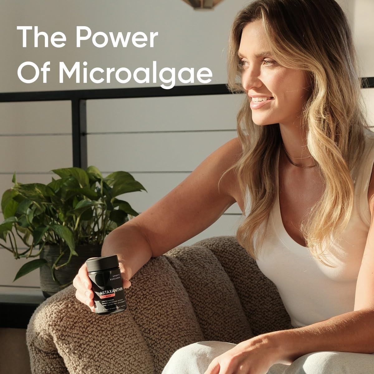 Sports Research Vegan Icelandic Astaxanthin 12mg with Organic Coconut Oil | Vegan Certified & Non-GMO Project Verified Dietary Supplement - 60 Veggie Softgels (2 Month Supply)