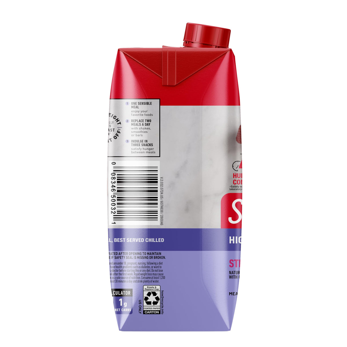 SlimFast Protein Shake, Strawberry- 20g Protein, Meal Replacement Shake Ready to Drink, High Protein with Low Carb and Low Sugar, 24 Vitamins and Minerals, 12 Count (Pack of 1) (Packaging May Vary)