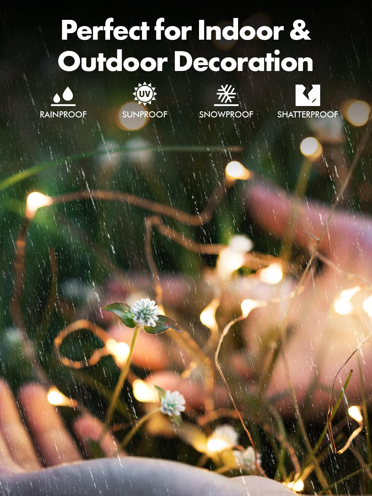 Twinkle Star 4 Pack Solar String Lights Outdoor, Total 460 FT 480 LED Solar Fairy Lights Outside Waterproof 8 Modes, Christmas Tree Light for Patio Garden Party Backyard Wedding Decor Warm White