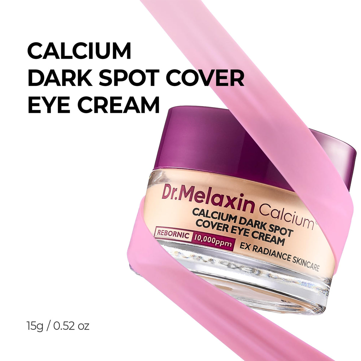 Dr.Melaxin Cemenrete Calcium Dark Spot Cover Eye Cream for Sagging Under Eye Skin, Puffiness&Eye Bags, Conceal Dark Circles and Fine Lines 0.52oz