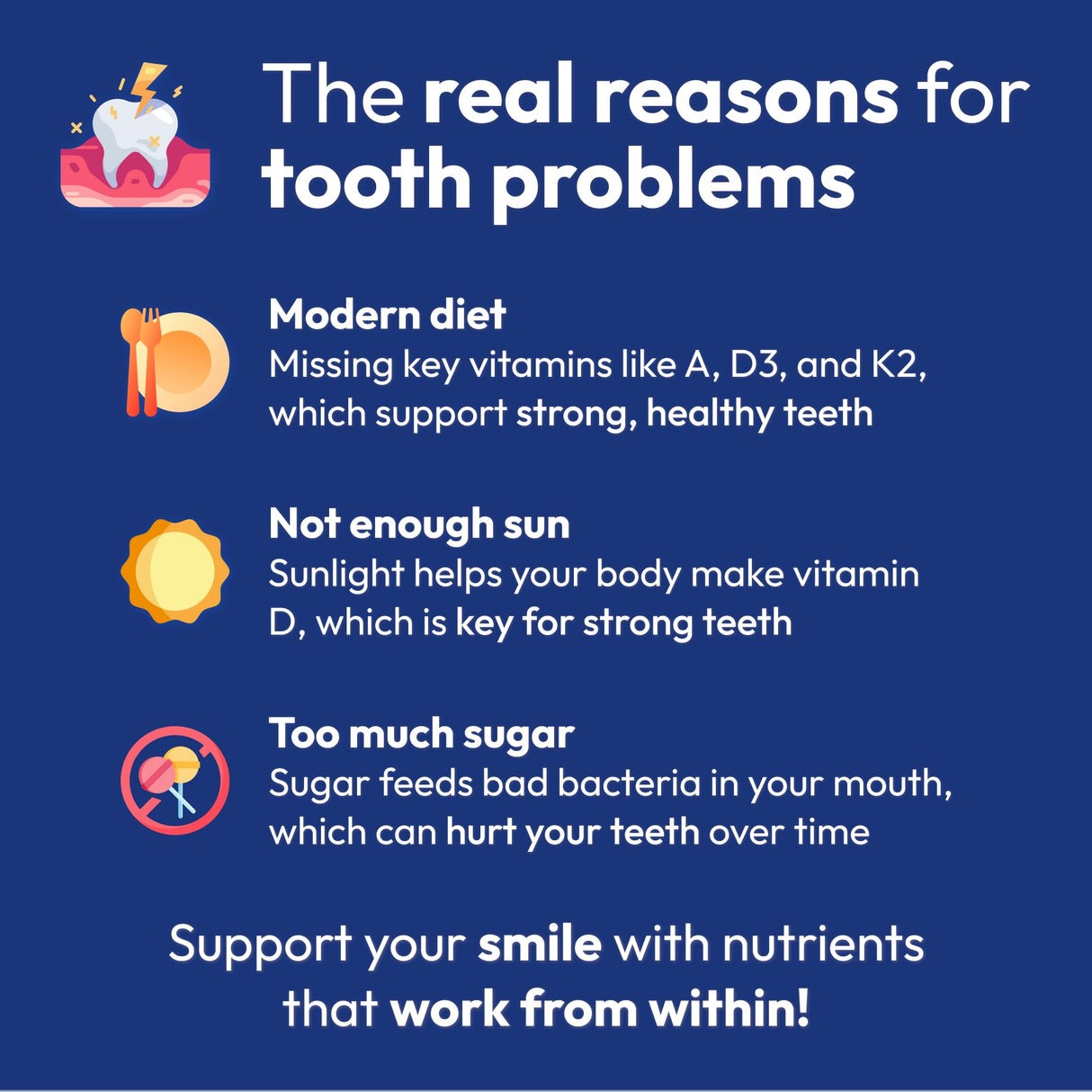 Strong Jaw Tooth Restore for Adults with Remineralizing Gum Support 180 Capsules Made in USA - Teeth Vitamins for Strong Teeth Bone Health Supplement Calcium VitaminD3 Hydroxyapatite Enamel Repair