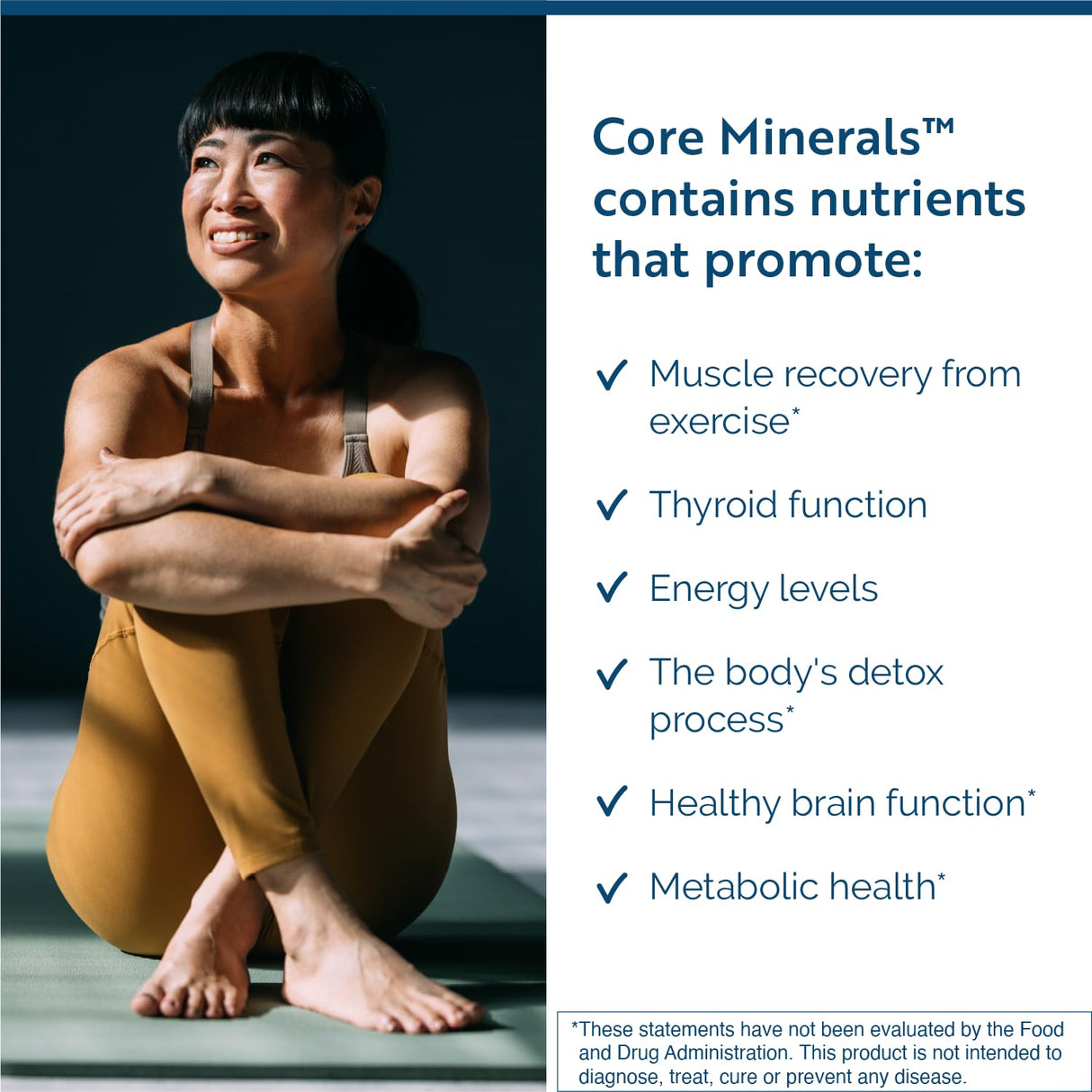 Researched Nutritionals Core Minerals - Iron-Free Multi Minerals Supplement with Vitamin D3 & Trace Minerals to Support Bone Strength, Thyroid & Brain Health (120 Capsules)