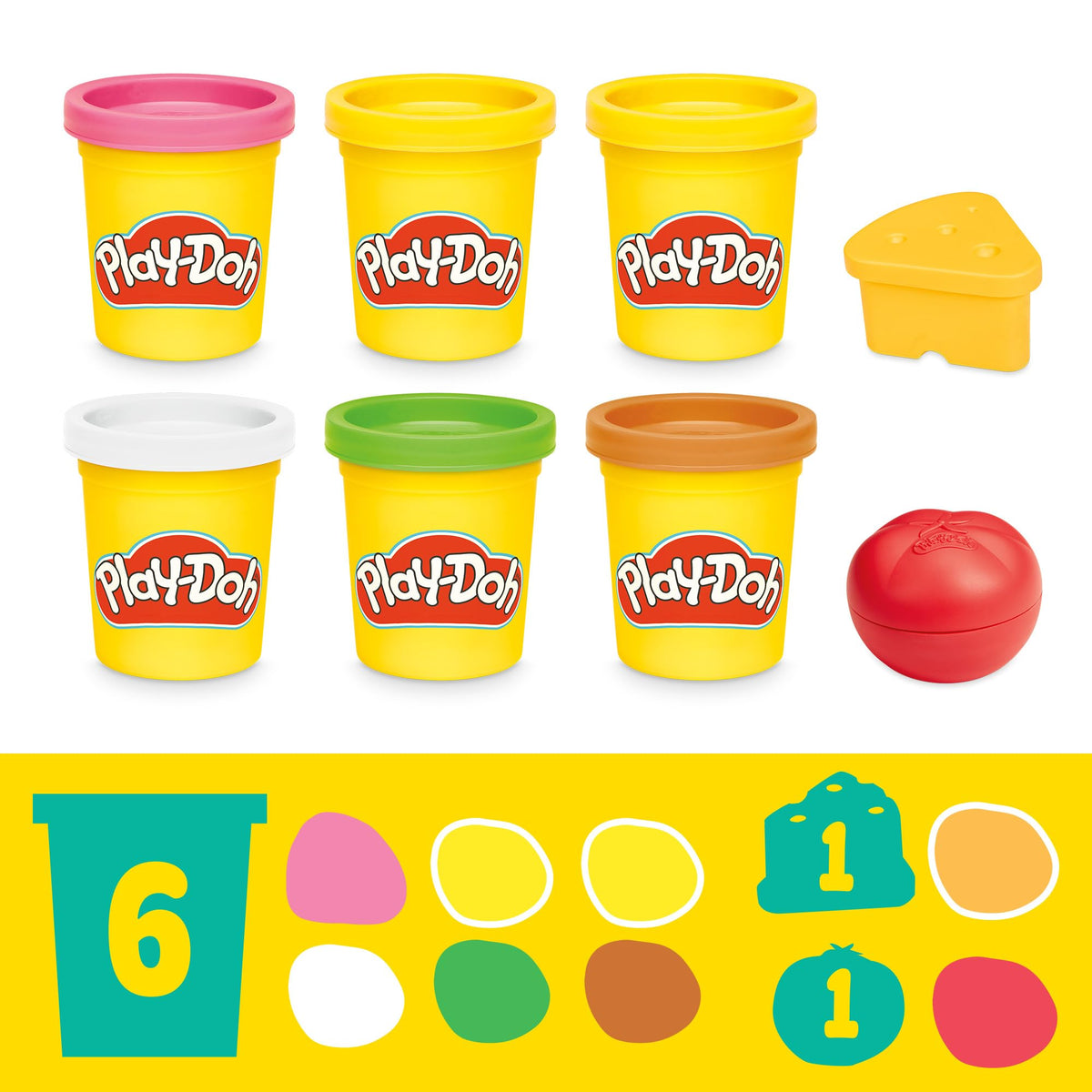 Play-Doh Super Sizzlin' Kitchen Playset, Realistic Cooking Toy Sounds, 25+ Play Foods to Create, Kids Arts & Crafts 3+