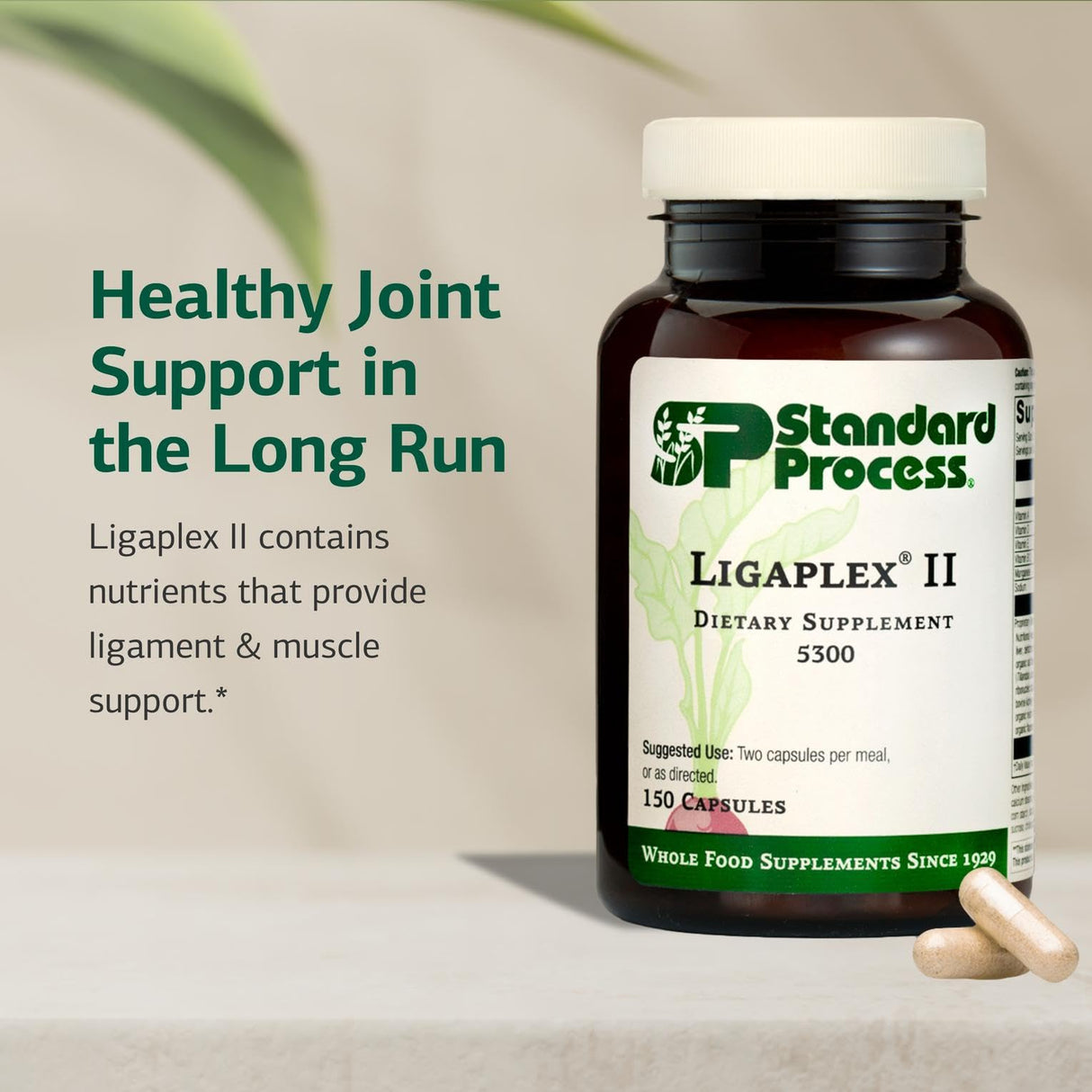 Standard Process Ligaplex II - Joint & Bone Support - Manganese Supplement with Vitamin B12, A & D - Skeletal System & Joint Support Supplement - 150 Capsules