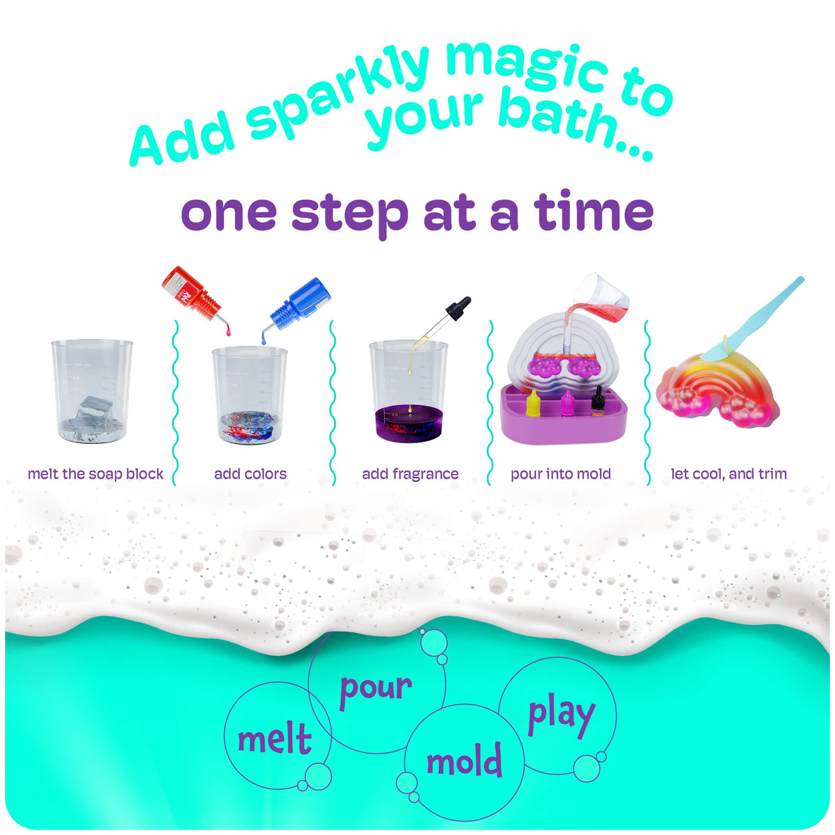 Unicorn Soap Making Kit for Kids - Girls Crafts DIY Project Age 6+ Years