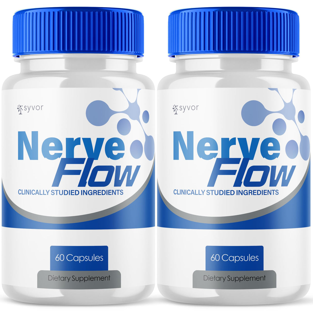 (2 Pack) Nerve Flow Capsules, Official Nerve Flow Pills Made with All Natural Ingredients, Maximum Strength NerveFlow Sciatic Support Supplement with Advanced Vitamins for Women & Men (120 Capsules)
