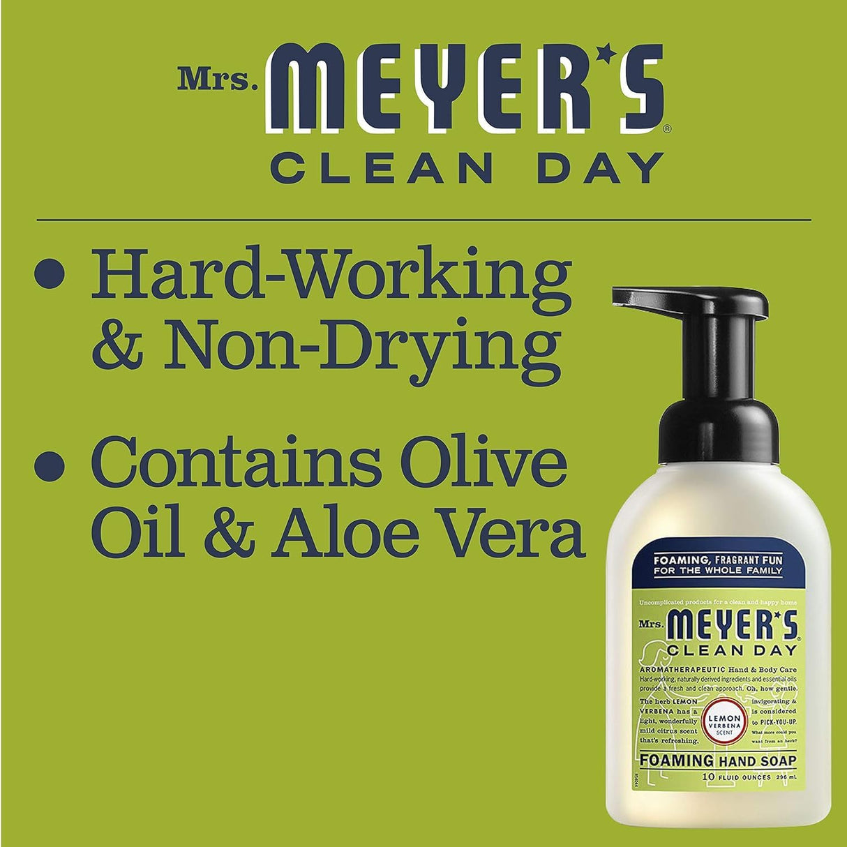 Earth Friendly, Mrs. Meyers Liquid Hand Soap Refill 33 Oz Lemon Verbena Scent - Pack of 6