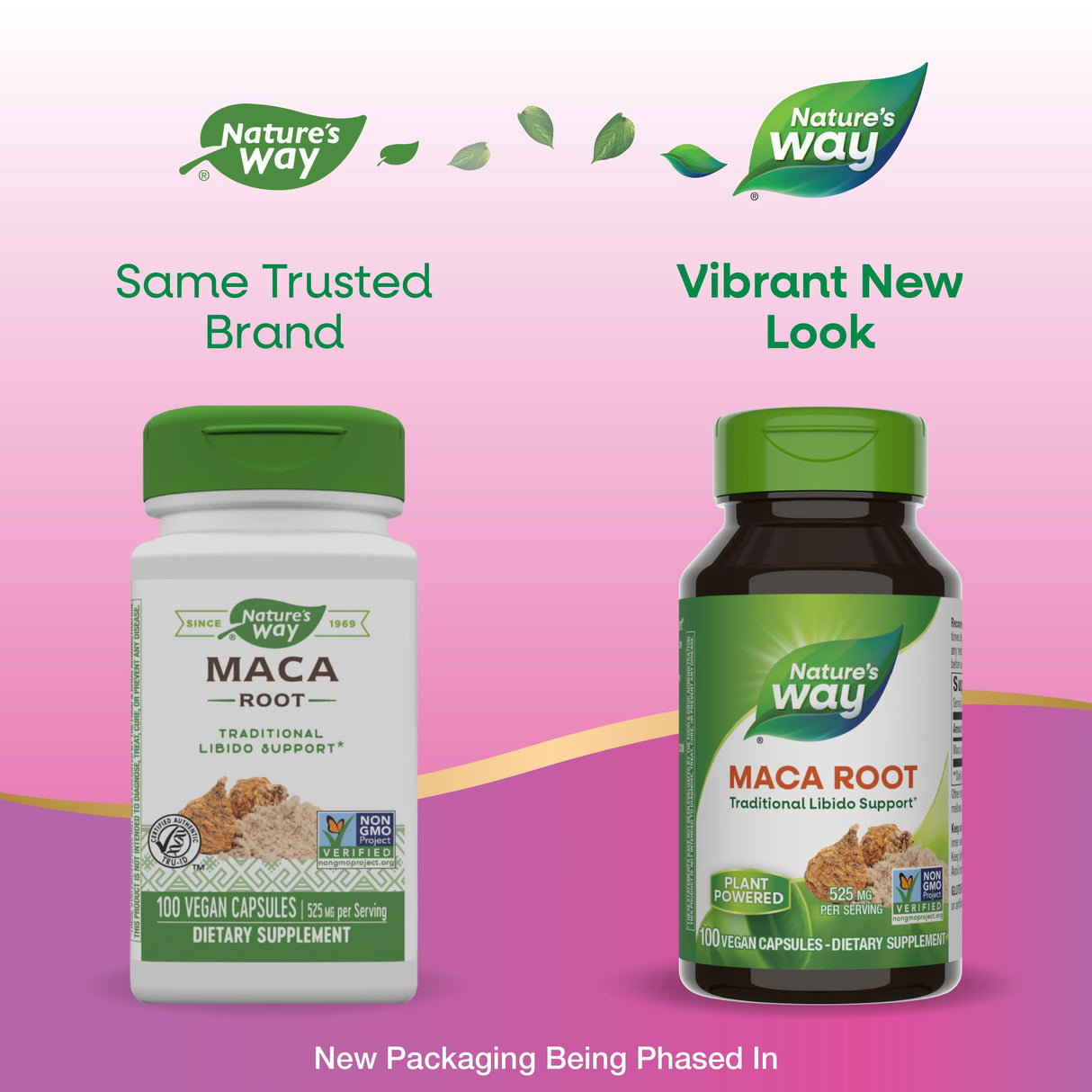 Nature's Way Maca Root, Traditional Libido Support*, 525 mg per Serving, Non-GMO Project Verified, 100 Vegan Capsules (Packaging May Vary)