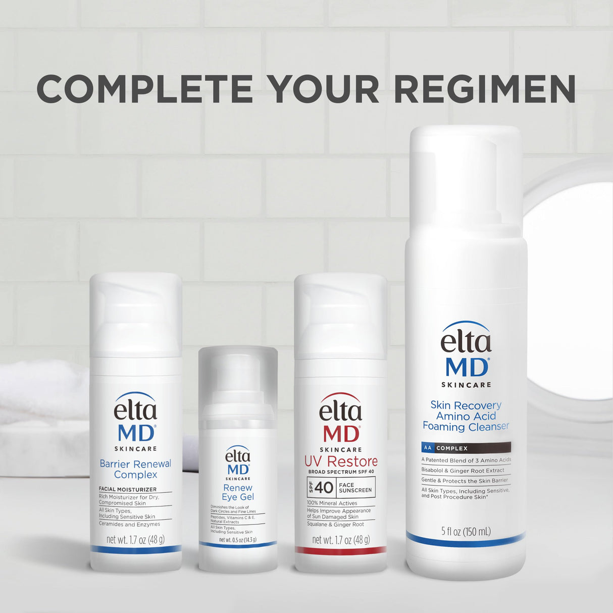 EltaMD Barrier Renewal Complex Face Moisturizer for Dry Skin, Sensitive Skin Moisturizer for Face, 1.7 oz Pump