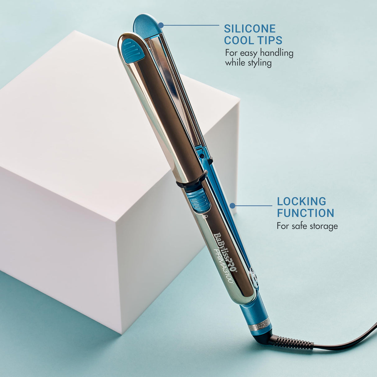 BaBylissPRO 1 ½" Nano Titanium Prima Ionic Hair Straightener – Professional Flat Iron & Curling Iron in One for Stylists, Pro Styling Hair Tool