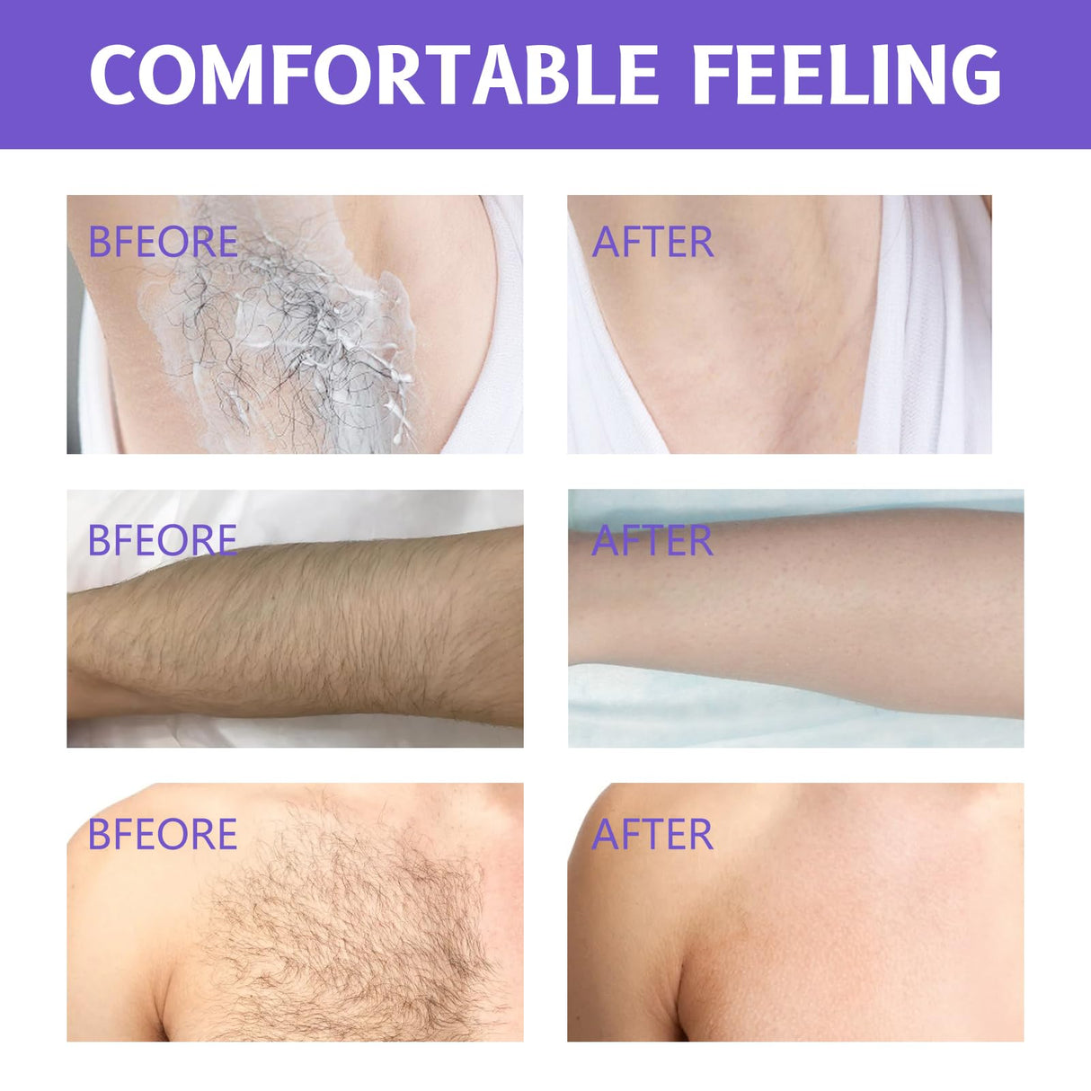 1PCS Body Hair Removal Cream for Sensitive Skin - Painless & Gentle Depilatory Cream with Spatula Applicator, Unisex Body & Skincare.
