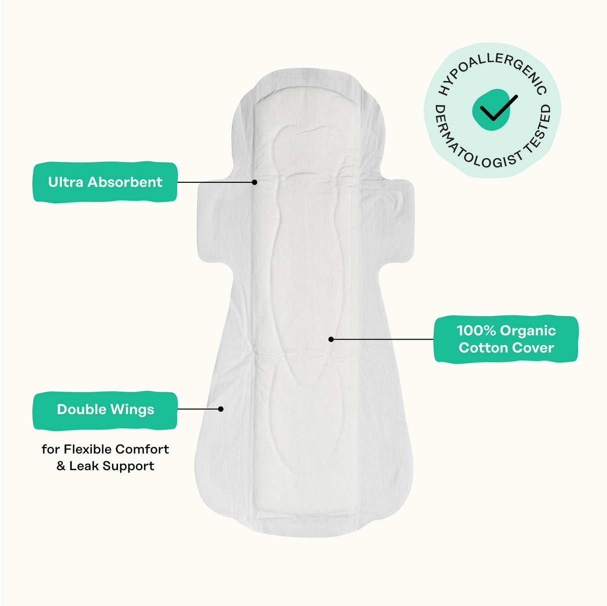 The Honey Pot Company - 48 ct - Herbal Pads for Women - Overnight w/Wings - Infused w/Essential Oils for Cooling Effect & Organic Cotton Cover - Feminine Care - FSA & HSA Eligible