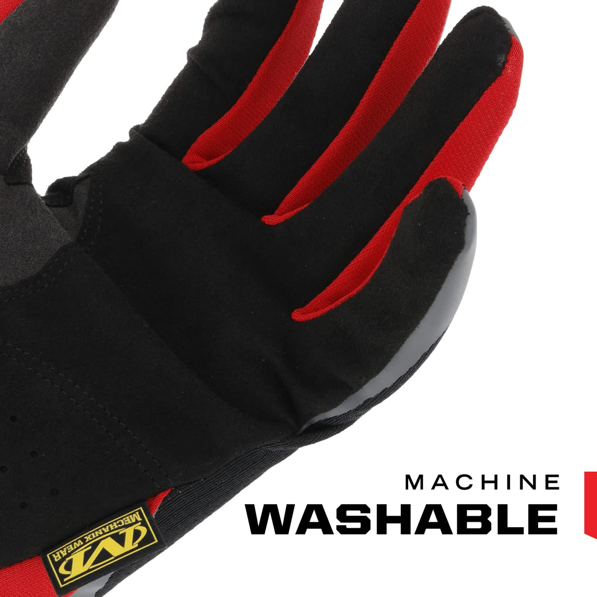 Mechanix Wear FastFit Work Gloves - Anti-Slip & Abrasion Resistant Heavy Duty Gloves - Touchscreen Compatible - Vibration Damping - Multipurpose Use - Medium - Red