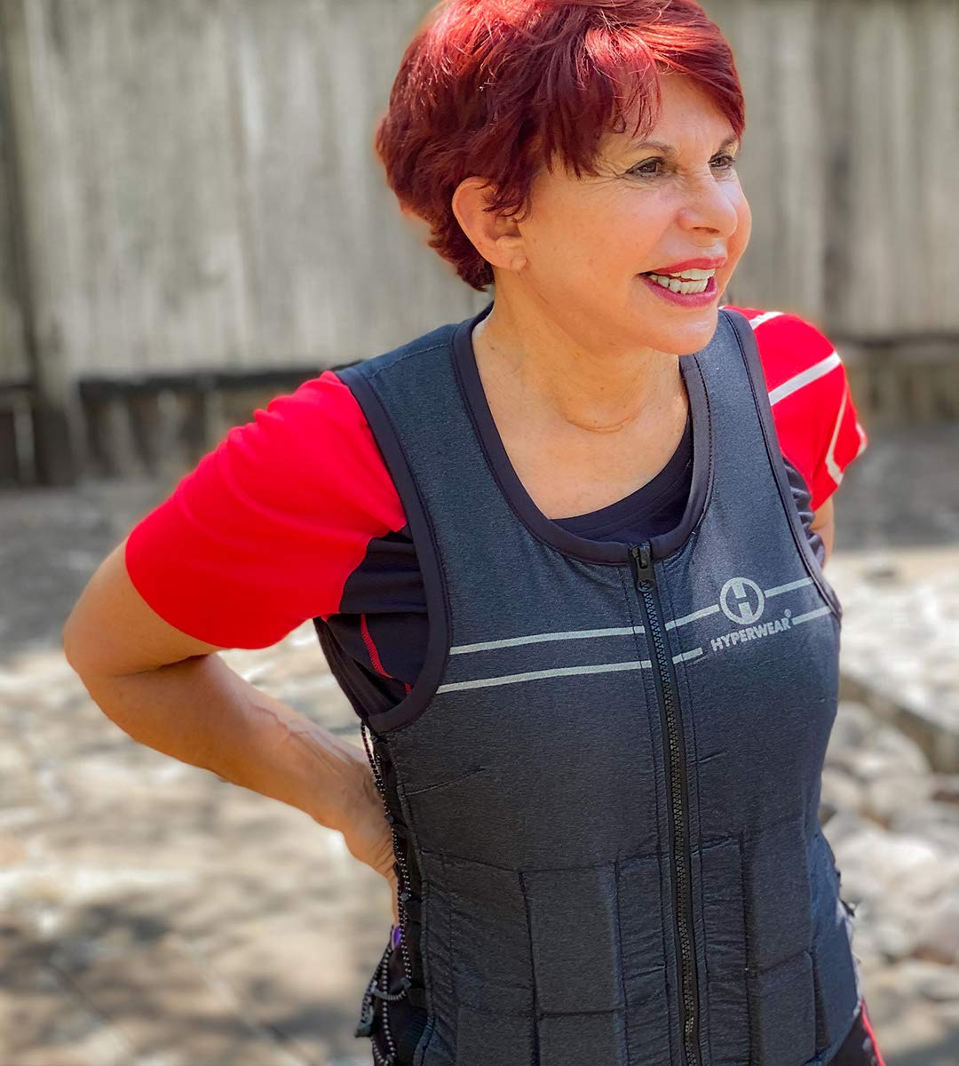 HYPERWEAR Hyper Vest FIT Weighted Vest for Women, (Medium 10 lbs), Comfortable, Breathable, & Adjustable for Walking, Running, Strength Training & Bone Health