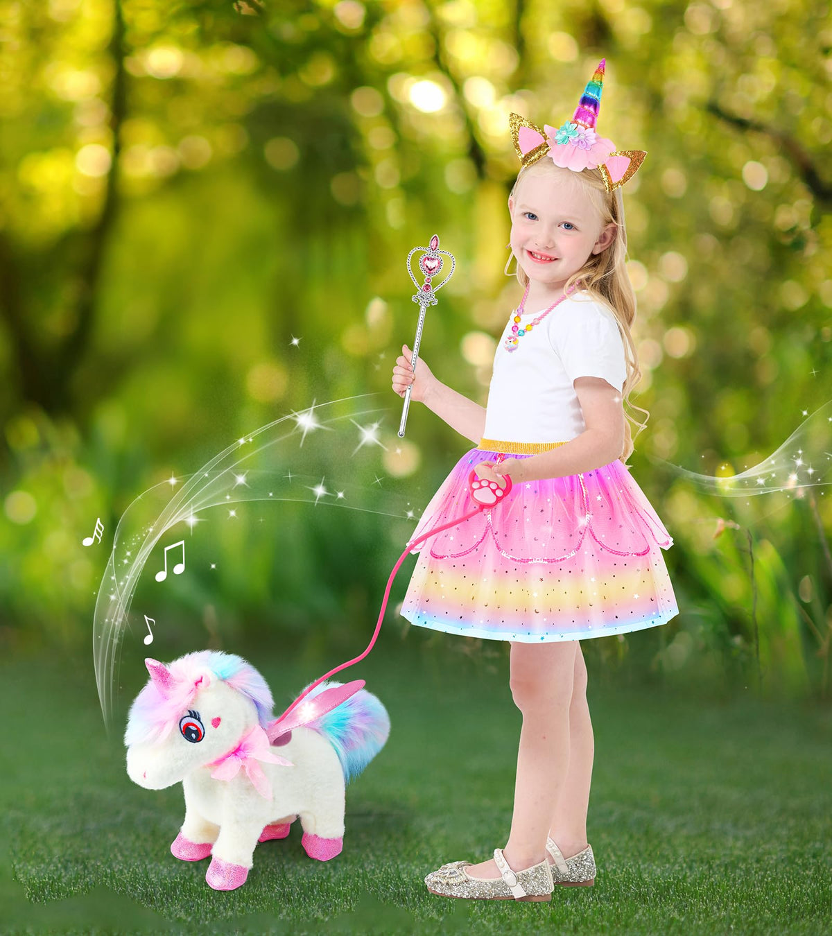 Unicorn Toys for Girls Age 4-6 Unicorns Gifts, Walking Talking Singing
