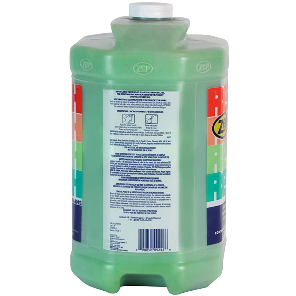 Zep Reach Industrial Strength Hand Cleaner - 1 Gallon (Case of 4) 92524 - Removes Stubborn Shop Soils