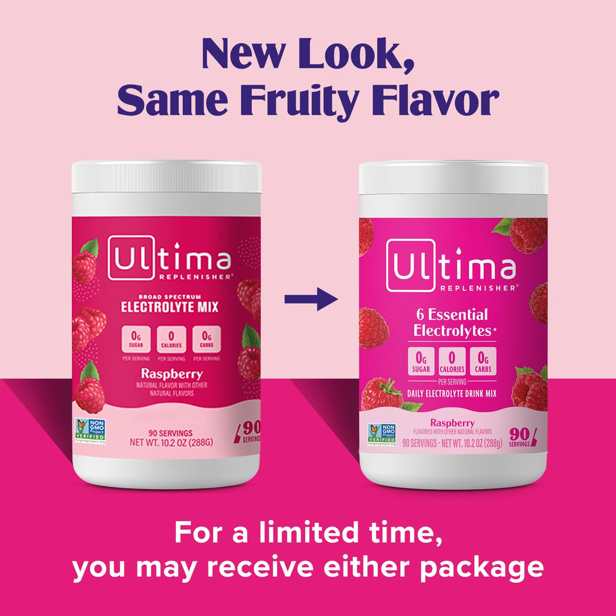 Ultima Replenisher Daily Electrolyte Powder Drink Mix – Sugar Free – Raspberry, 90 Servings – Hydration Powder with 6 Key Electrolytes and Trace Minerals – Keto Friendly, Vegan, Non-GMO