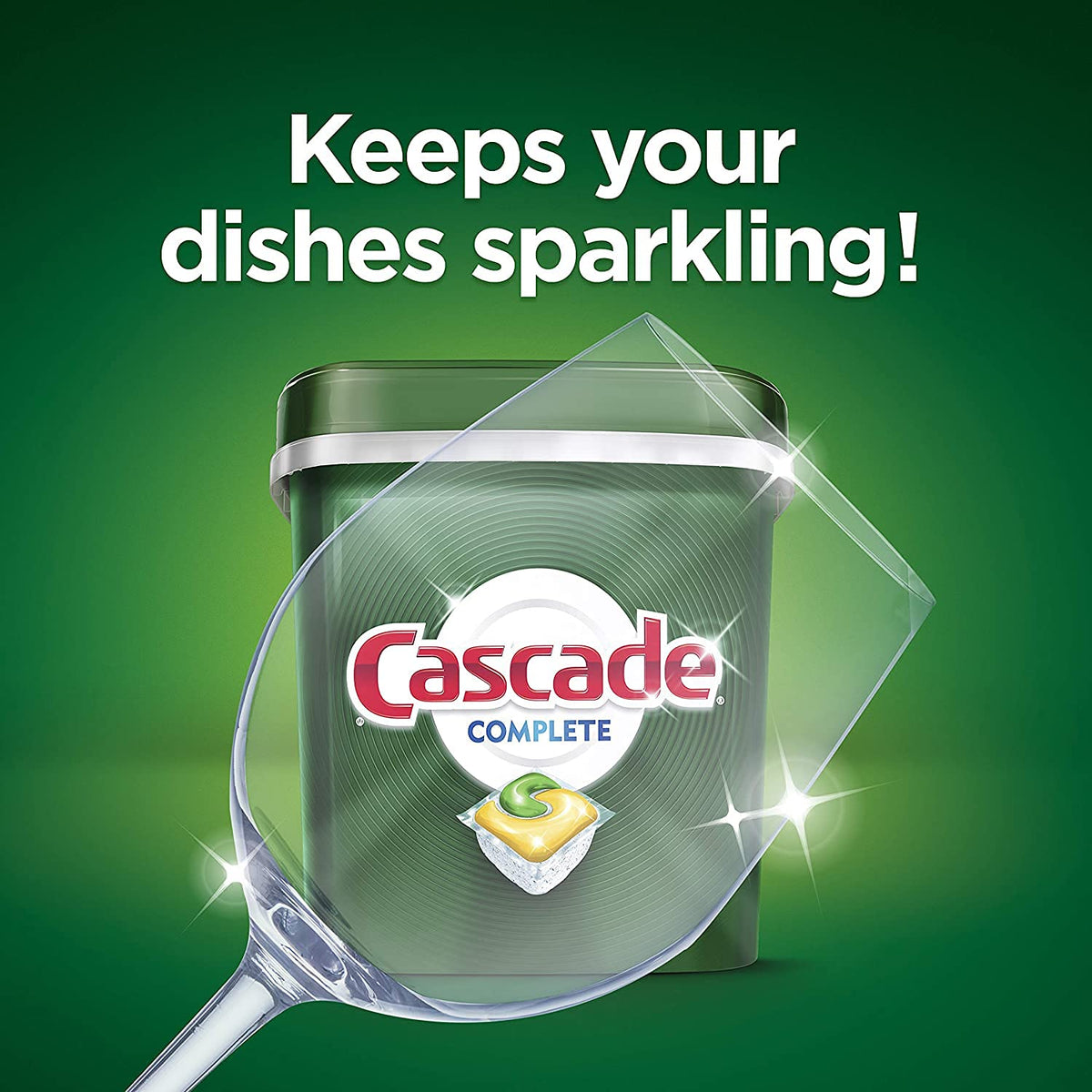 Cascade Complete Dishwasher Pods, Dishwasher Detergent, Lemon Scent ActionPacs, Cleaning Supplies, 78 Count