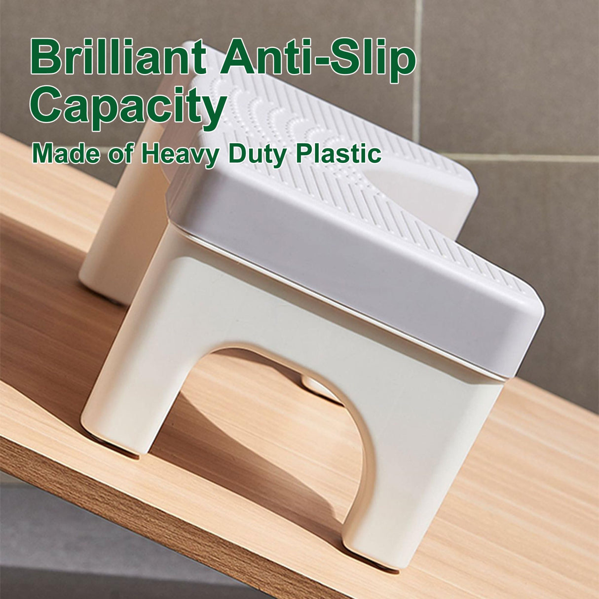 Kzeirm Toilet Stool, Poop Step Stool for Bathroom, Toilet Foot Pooping Stool for Adults, Portable Travel Squat Bench for Feet, Banco para Baño Toilet Leg Raiser
