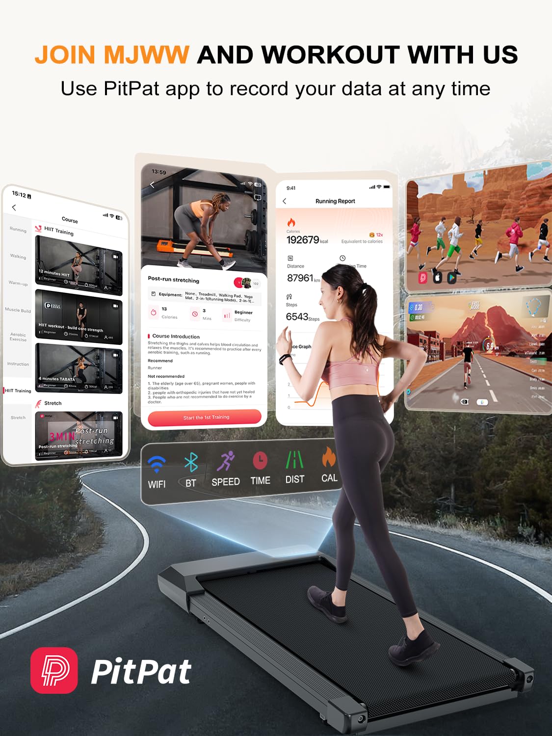 SupeRun Walking Pad, Under Desk Treadmill, 3 in 1 Portable Treadmill with Remote Control LED Display, 2.5 HP Quiet Walking Jogging Machine for Office Home Use, 250 Lbs Capacity