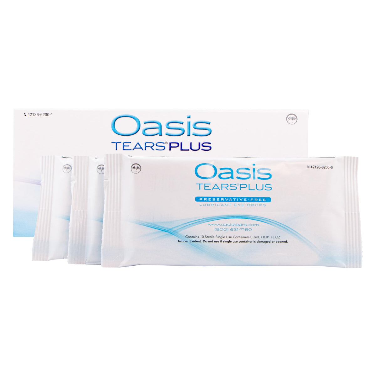 OASIS TEARS Plus Preservative Free Lubricating Eye Drops - 30 Vials