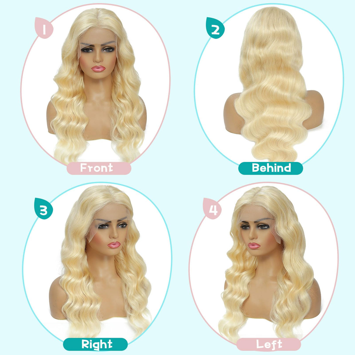 AAY 30 Inch 613 13x6 Lace Front Wig Human Hair 200 Density Blonde Body Wave Lace Front Wigs Human Hair Pre Plucked Blonde Wig Human Hair 613 HD Lace Frontal Wigs Human Hair 13x6