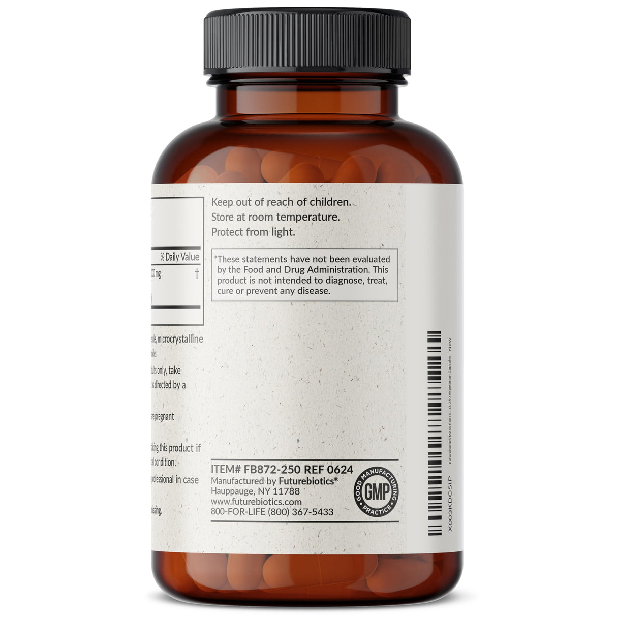 Futurebiotics Maca Root Extra Strength Supports Energy, Stamina & Reproductive Health, Non-GMO, 250 Vegetarian Capsules