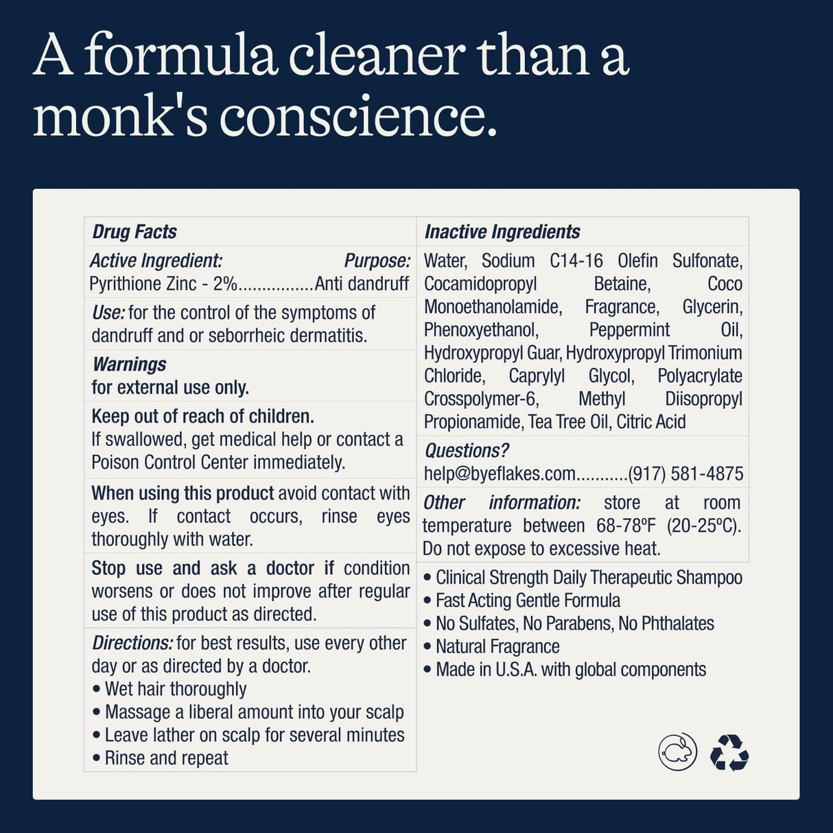 Flakes Anti-Dandruff Shampoo and Conditioner Set for Men | Dry, Flaky, & Itchy Scalp Relief | Sulfate and Paraben Free for Healthy Hair | Gentle, Hydrating Shampoo & Moisturizing Conditioner | 9 fl oz