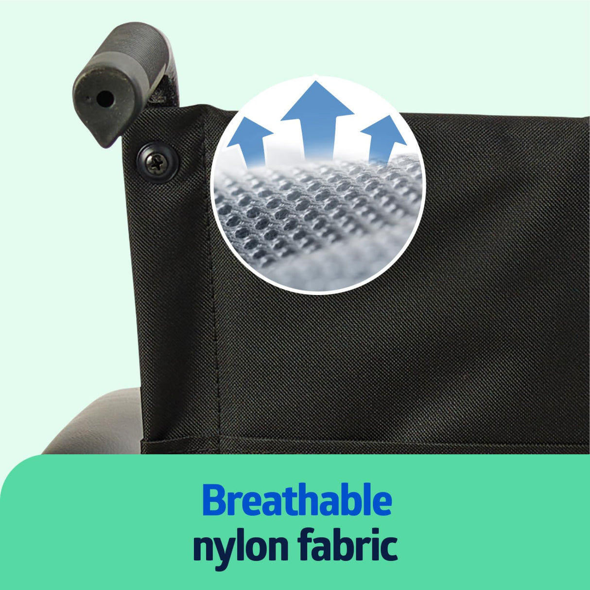 Medline Comfortable Folding Wheelchair with Swing-Back Desk-Length Arms and Swing-Away Footrests, 20”W x 16”D Seat